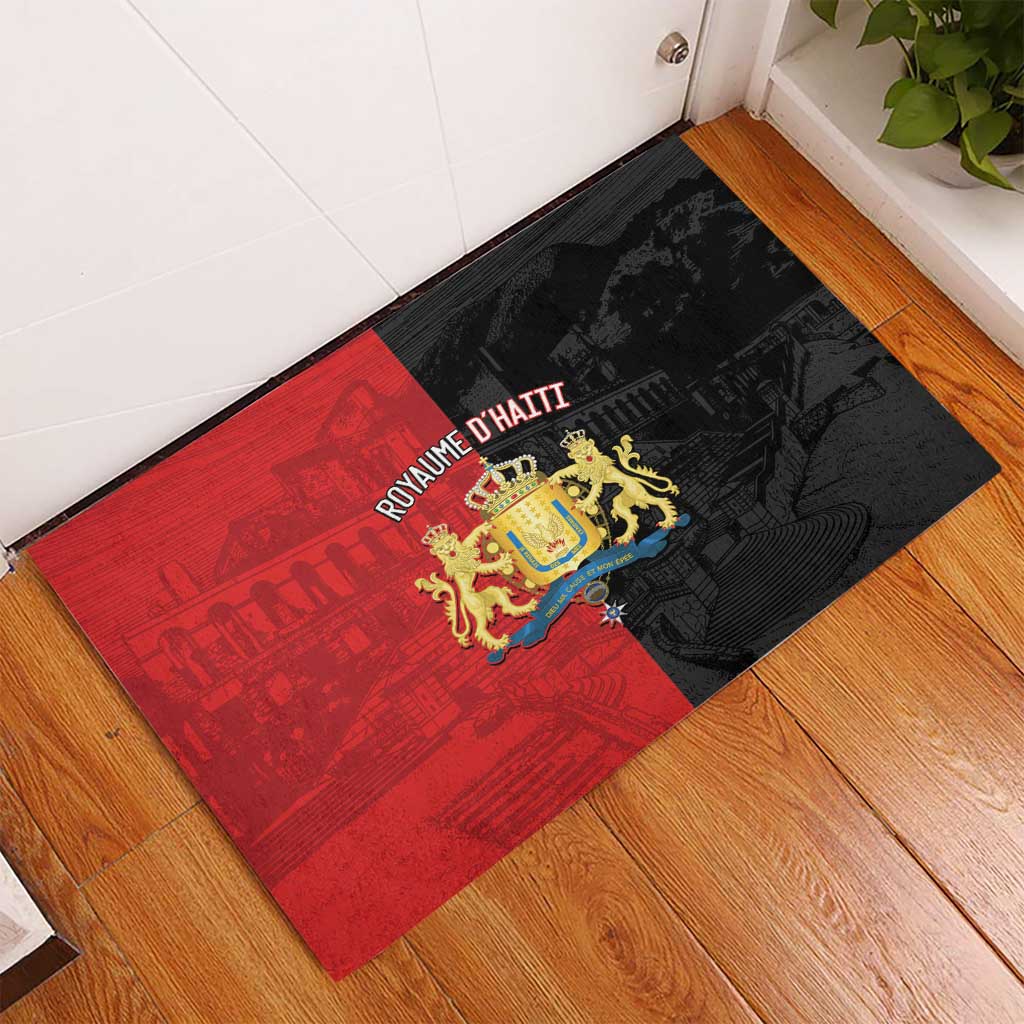 Kingdom of Haiti Rubber Doormat Sans-Souci Palace Flag Style - African Pride