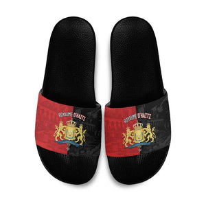 Kingdom of Haiti Slide Sandals Sans-Souci Palace Flag Style - African Pride
