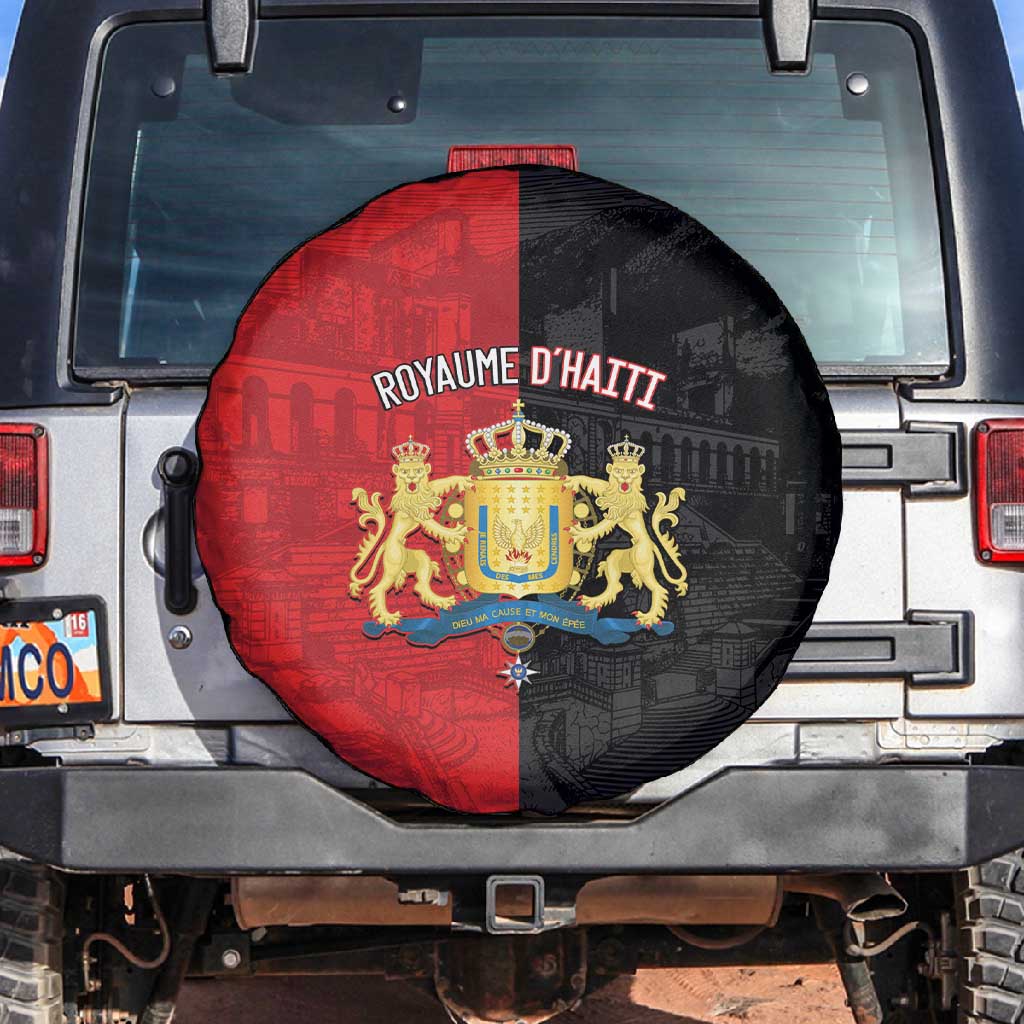 Kingdom of Haiti Spare Tire Cover Sans-Souci Palace Flag Style - African Pride