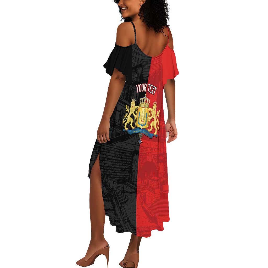 Personalized Kingdom of Haiti Summer Maxi Dress Sans-Souci Palace Flag Style LT14
