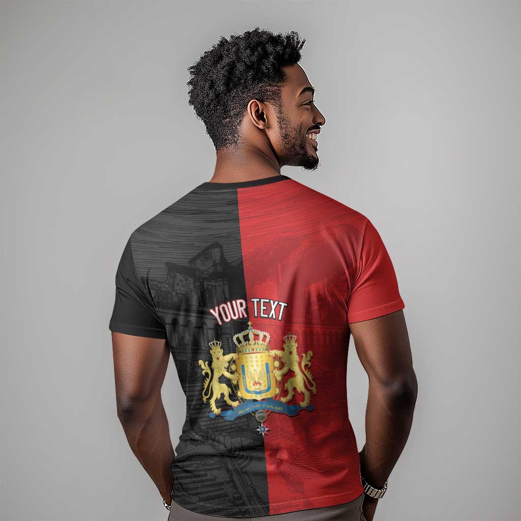 Personalized Kingdom of Haiti T shirt Sans-Souci Palace Flag Style LT14