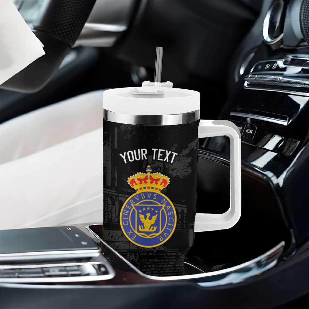 Personalized Kingdom of Haiti Tumbler With Handle Sans-Souci Palace Flag Style - African Pride