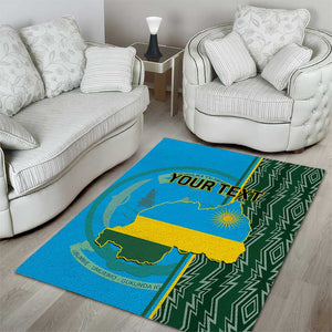 Personalised 1 July Independence Day Rwanda Area Rug African Imigongo Happy 61st Anniversary