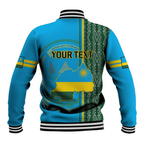 Personalised 1 July Independence Day Rwanda Baseball Jacket African Imigongo Happy 61st Anniversary LT14