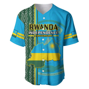 Personalised 1 July Independence Day Rwanda Baseball Jersey African Imigongo Happy 61st Anniversary