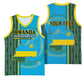 Personalised 1 July Independence Day Rwanda Basketball Jersey African Imigongo Happy 61st Anniversary LT14
