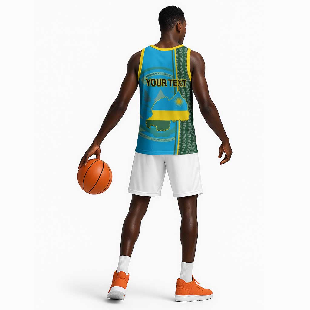Personalised 1 July Independence Day Rwanda Basketball Jersey African Imigongo Happy 61st Anniversary LT14