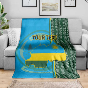 Personalised 1 July Independence Day Rwanda Blanket African Imigongo Happy 61st Anniversary