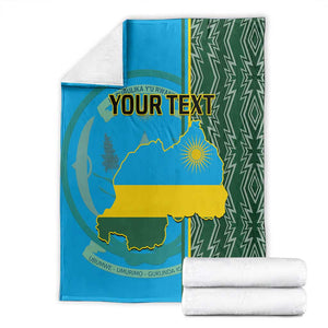 Personalised 1 July Independence Day Rwanda Blanket African Imigongo Happy 61st Anniversary