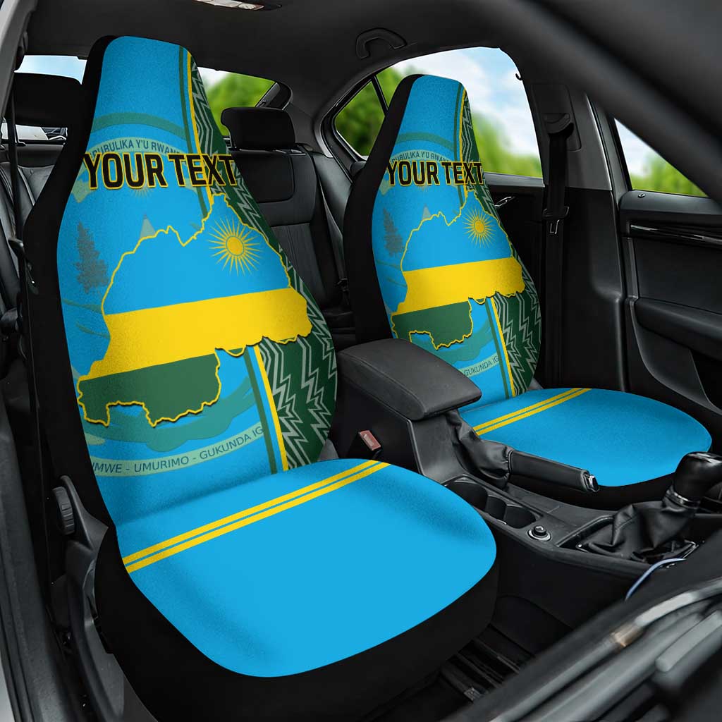 Personalised 1 July Independence Day Rwanda Car Seat Cover African Imigongo Happy 61st Anniversary