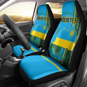 Personalised 1 July Independence Day Rwanda Car Seat Cover African Imigongo Happy 61st Anniversary