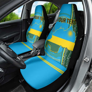 Personalised 1 July Independence Day Rwanda Car Seat Cover African Imigongo Happy 61st Anniversary