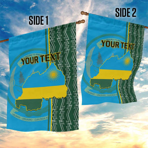 Personalised 1 July Independence Day Rwanda Garden Flag African Imigongo Happy 61st Anniversary