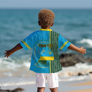 Personalised 1 July Independence Day Rwanda Kid Hawaiian Shirt African Imigongo Happy 61st Anniversary