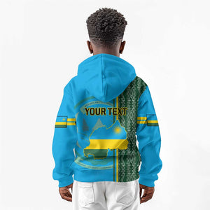 Personalised 1 July Independence Day Rwanda Kid Hoodie African Imigongo Happy 61st Anniversary