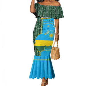 Personalised 1 July Independence Day Rwanda Mermaid Dress African Imigongo Happy 61st Anniversary