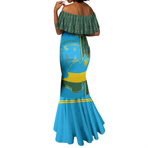 Personalised 1 July Independence Day Rwanda Mermaid Dress African Imigongo Happy 61st Anniversary