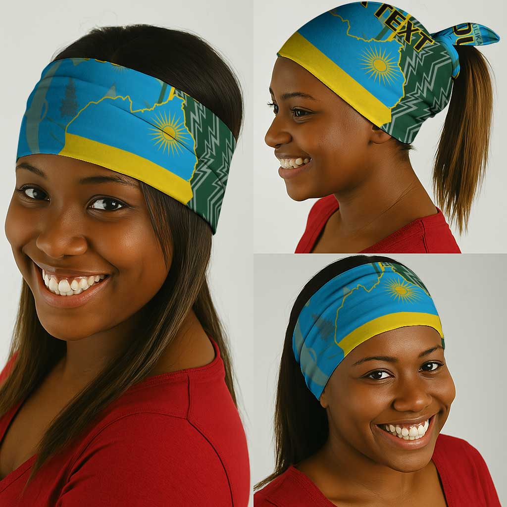 Personalised 1 July Independence Day Rwanda Neck Gaiter African Imigongo Happy 61st Anniversary LT14