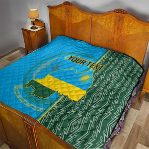 Personalised 1 July Independence Day Rwanda Quilt African Imigongo Happy 61st Anniversary