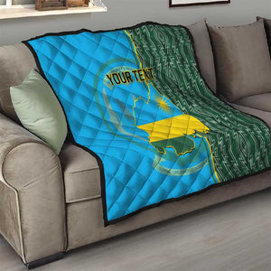 Personalised 1 July Independence Day Rwanda Quilt African Imigongo Happy 61st Anniversary