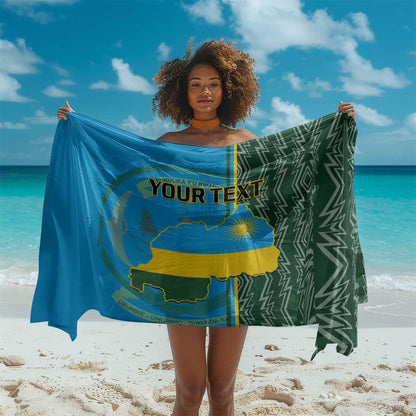Personalised 1 July Independence Day Rwanda Sarong African Imigongo Happy 61st Anniversary