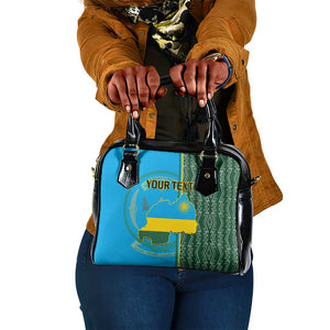 Personalised 1 July Independence Day Rwanda Shoulder Handbag African Imigongo Happy 61st Anniversary