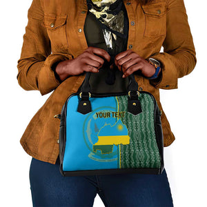 Personalised 1 July Independence Day Rwanda Shoulder Handbag African Imigongo Happy 61st Anniversary