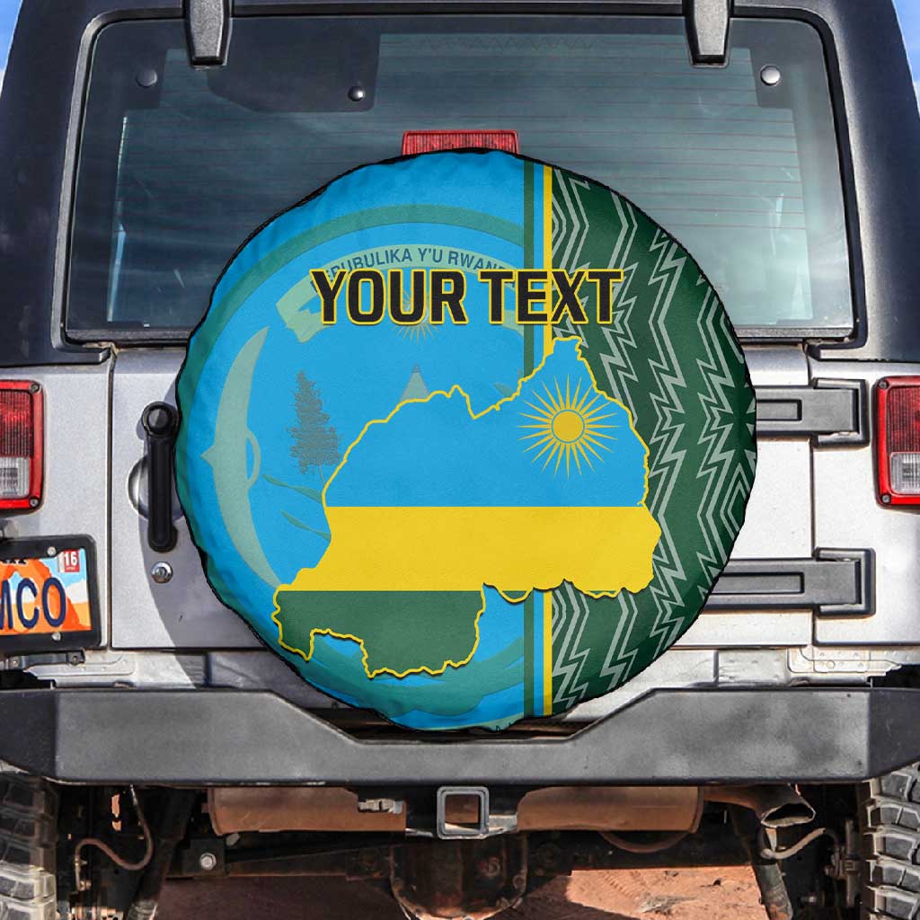 Personalised 1 July Independence Day Rwanda Spare Tire Cover African Imigongo Happy 61st Anniversary