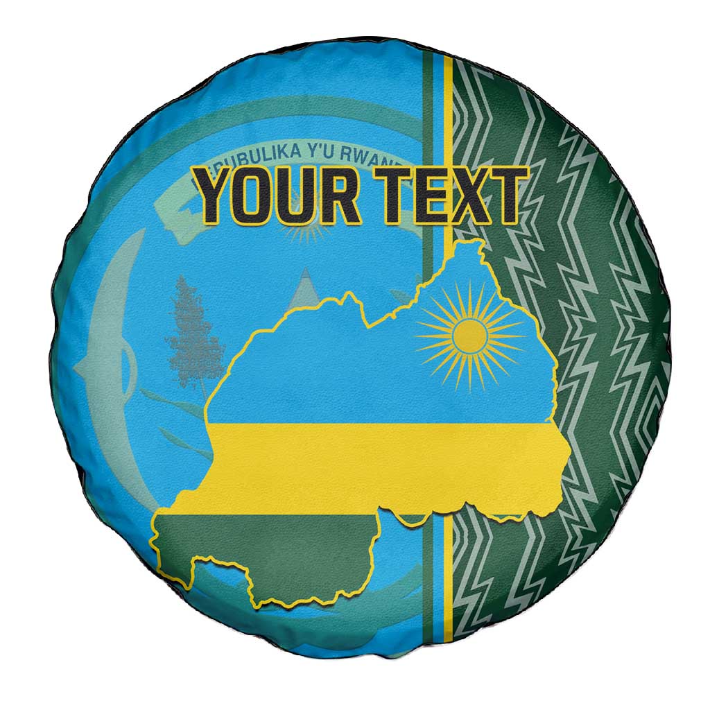 Personalised 1 July Independence Day Rwanda Spare Tire Cover African Imigongo Happy 61st Anniversary