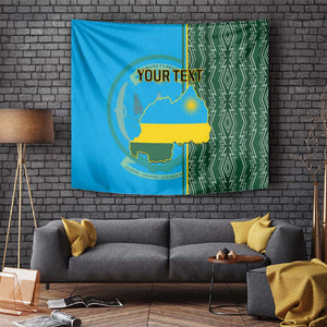 Personalised 1 July Independence Day Rwanda Tapestry African Imigongo Happy 61st Anniversary