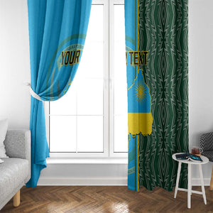 Personalised 1 July Independence Day Rwanda Window Curtain African Imigongo Happy 61st Anniversary