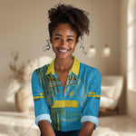 Personalised 1 July Independence Day Rwanda Women Casual Shirt African Imigongo Happy 61st Anniversary LT14