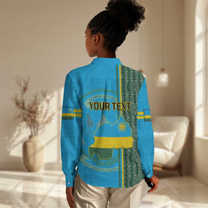 Personalised 1 July Independence Day Rwanda Women Casual Shirt African Imigongo Happy 61st Anniversary