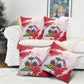 Custom Haiti Football Pillow Cover Les Grenadiers Red Grunge Polynesian Tattoo