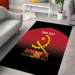 Afro Basketball Custom Angola Area Rug Go Champions Angolan - African Pride