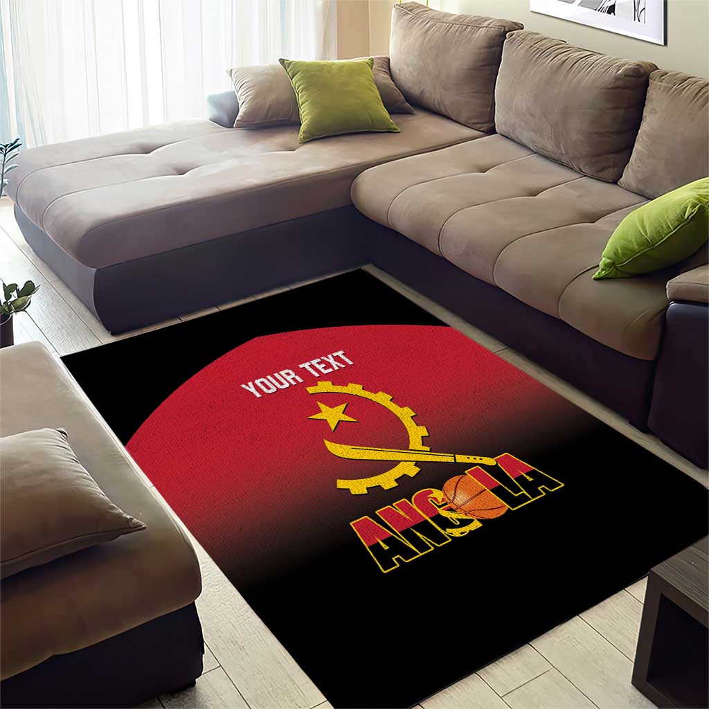 Afro Basketball Custom Angola Area Rug Go Champions Angolan - African Pride