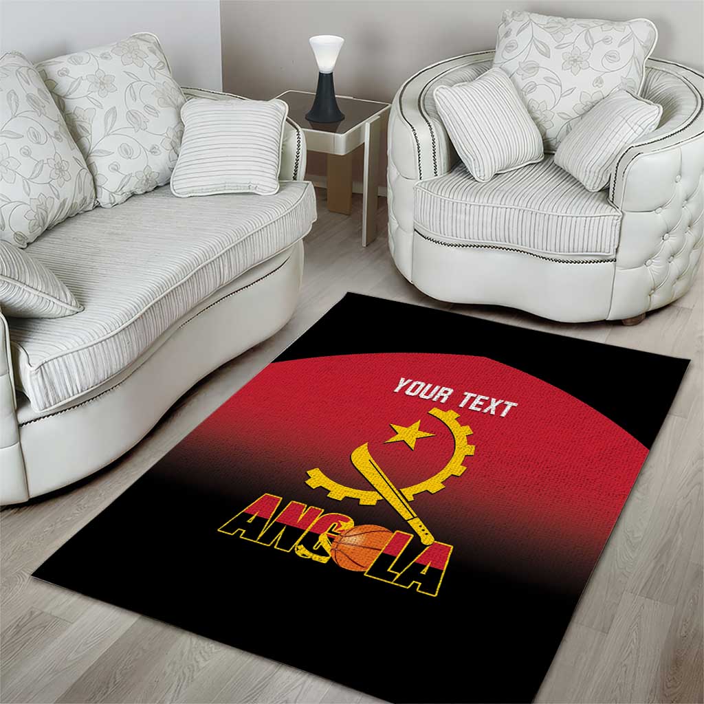 Afro Basketball Custom Angola Area Rug Go Champions Angolan - African Pride