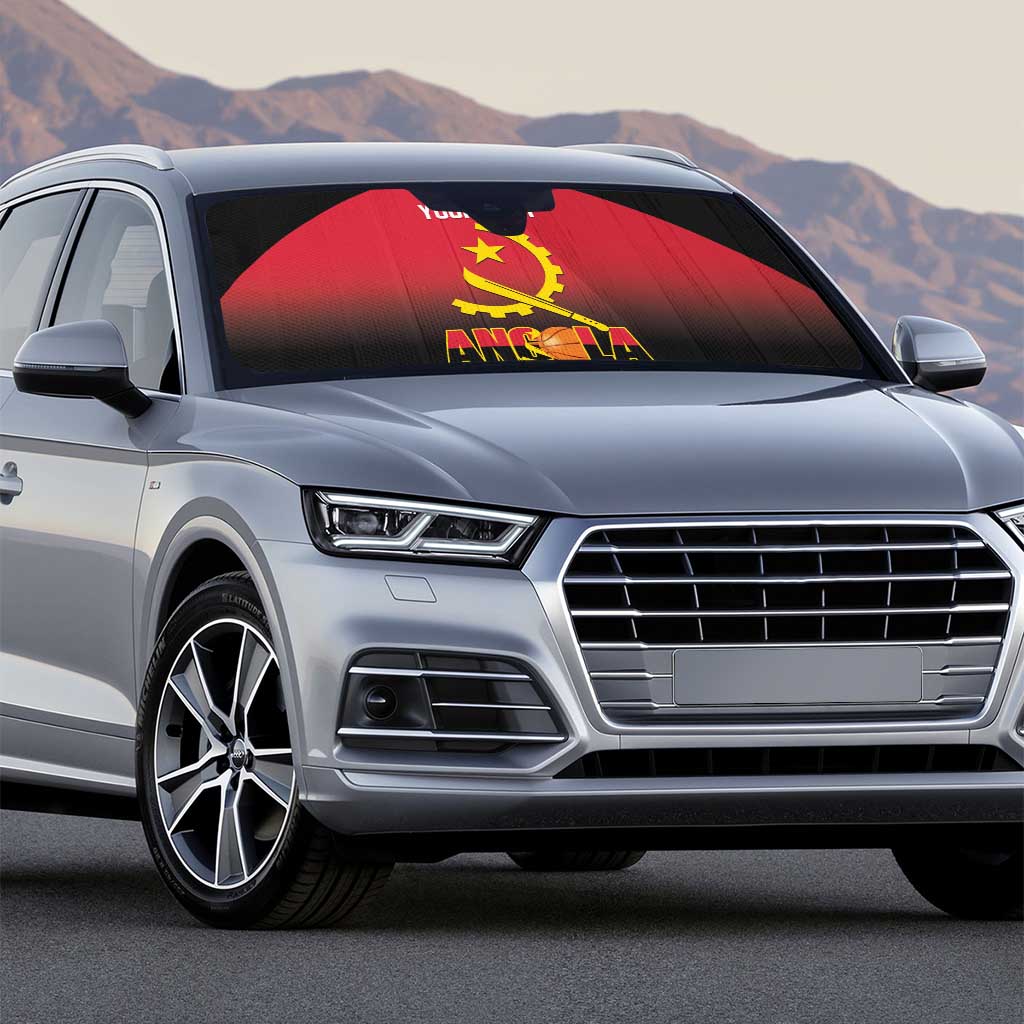 Angola Basketball Custom Auto Sun Shade Go Champions Angolan