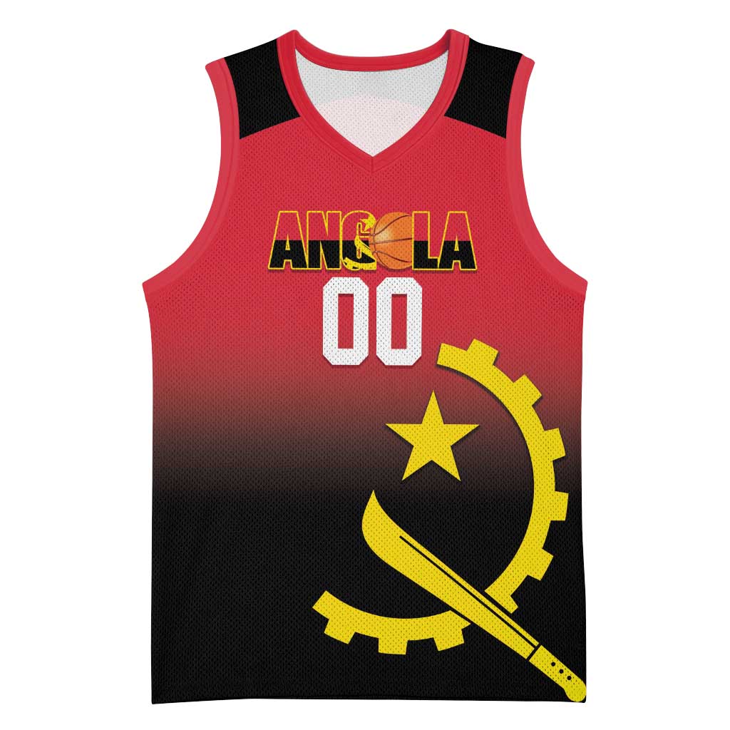 Afro Basketball Custom Angola Basketball Jersey Go Champions Angolan LT14
