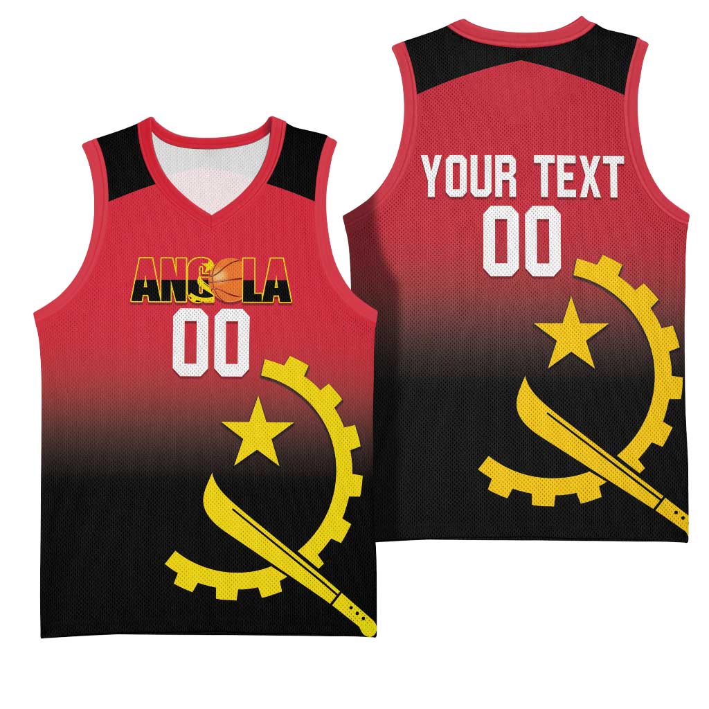Afro Basketball Custom Angola Basketball Jersey Go Champions Angolan LT14