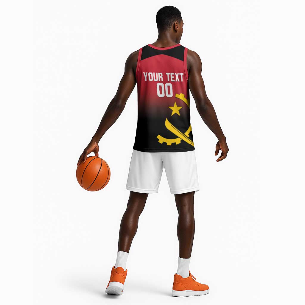 Afro Basketball Custom Angola Basketball Jersey Go Champions Angolan LT14