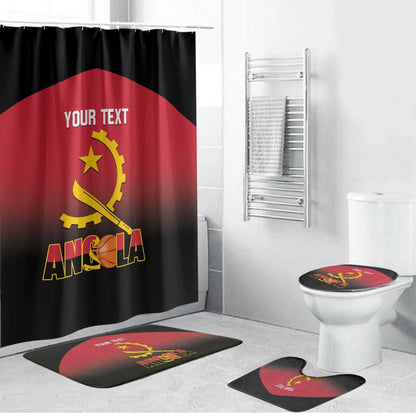 Angola Basketball Custom Bathroom Set Go Champions Angolan