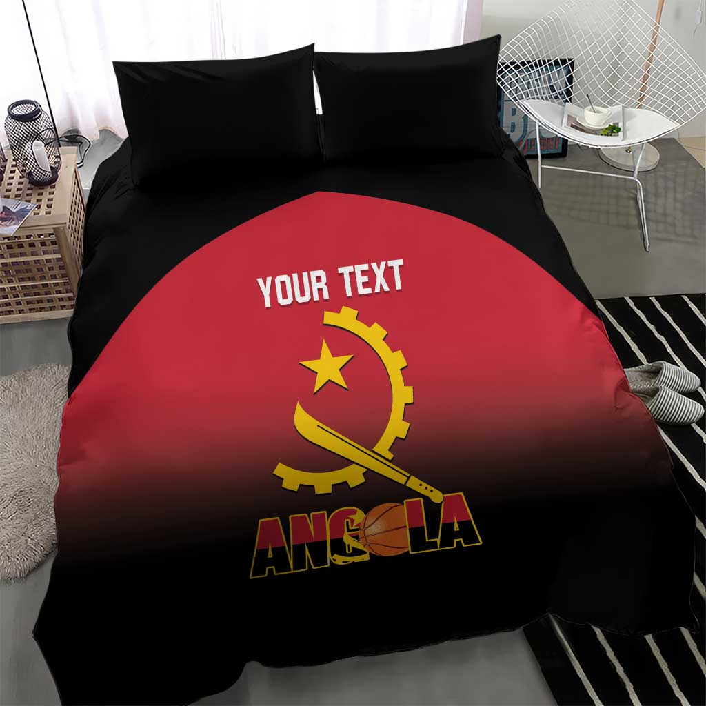 Afro Basketball Custom Angola Bedding Set Go Champions Angolan - African Pride