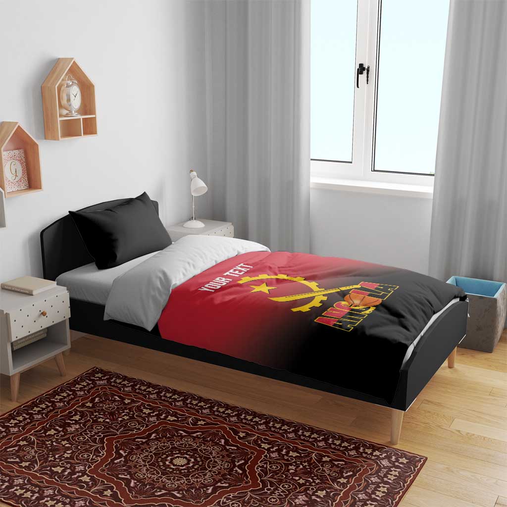 Afro Basketball Custom Angola Bedding Set Go Champions Angolan - African Pride