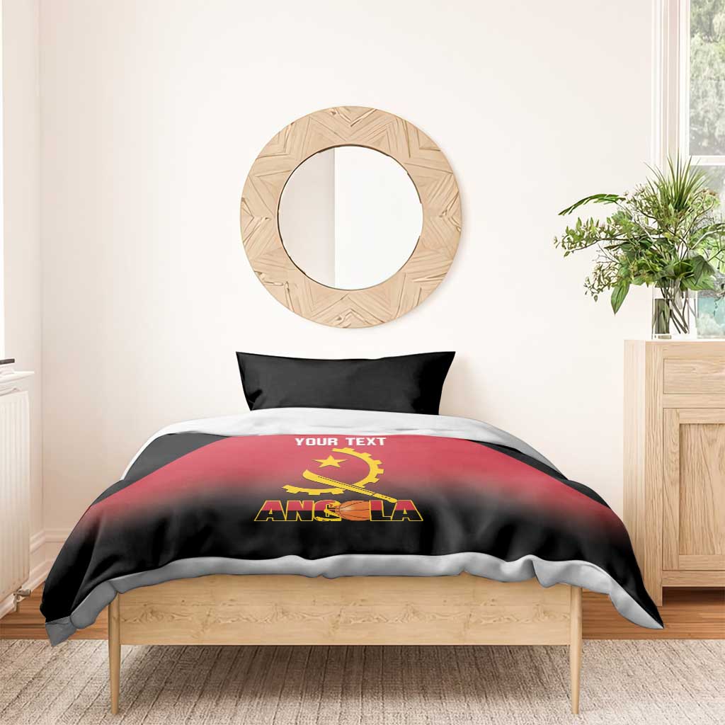 Afro Basketball Custom Angola Bedding Set Go Champions Angolan - African Pride