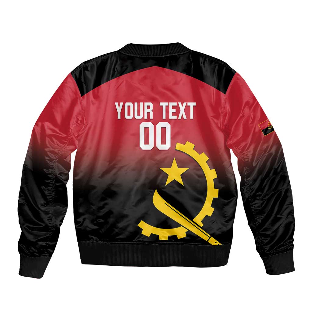 Afro Basketball Custom Angola Bomber Jacket Go Champions Angolan - African Pride