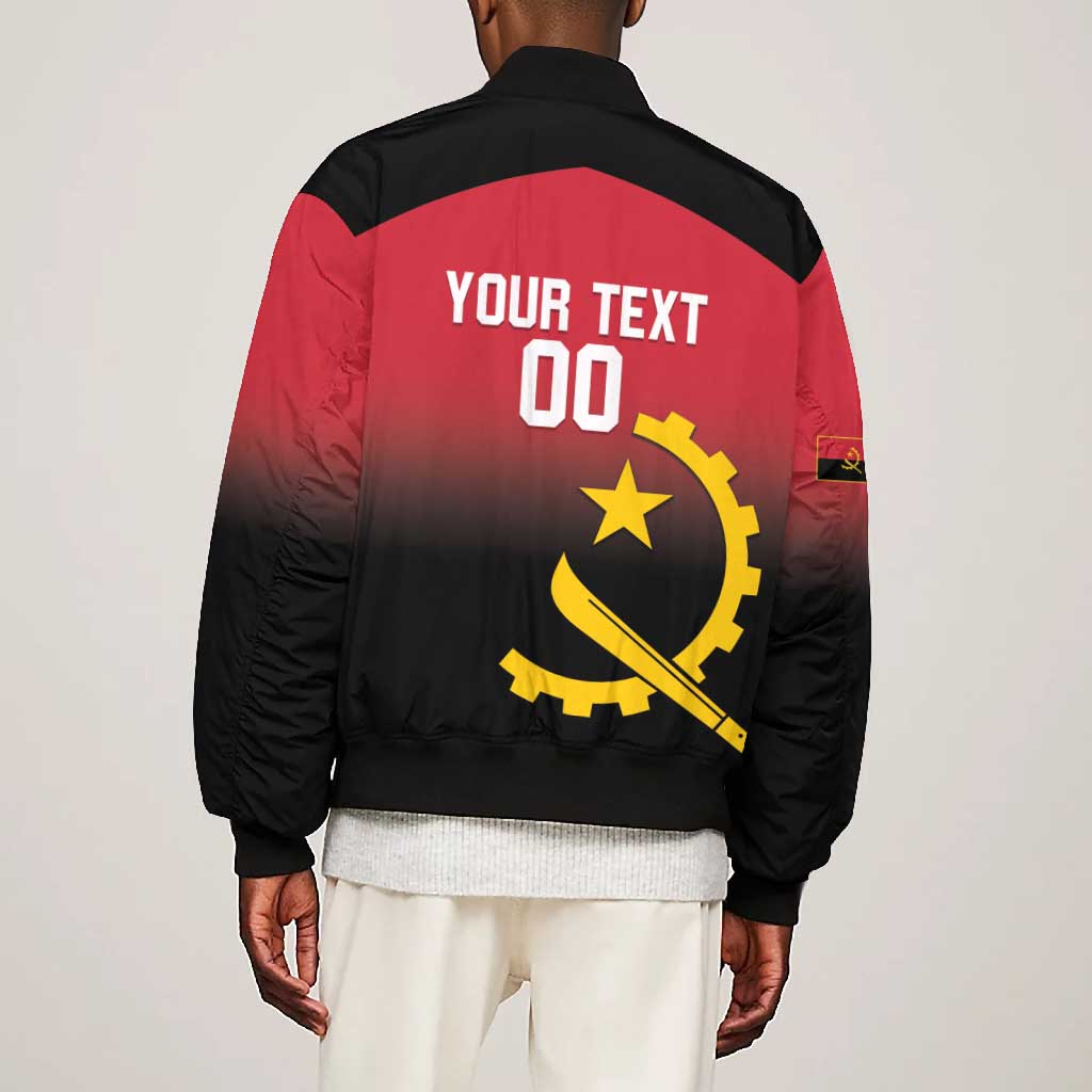 Afro Basketball Custom Angola Bomber Jacket Go Champions Angolan - African Pride