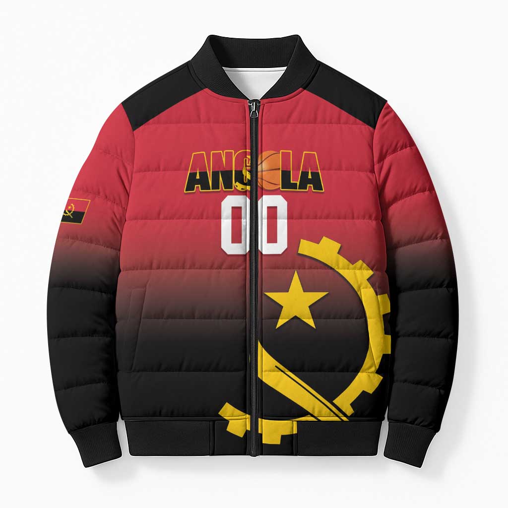 Angola Basketball Custom Bomber Puffer Jacket Go Champions Angolan