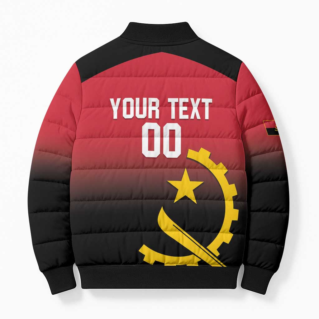 Angola Basketball Custom Bomber Puffer Jacket Go Champions Angolan