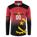 Angola Basketball Custom Button Sweatshirt Go Champions Angolan